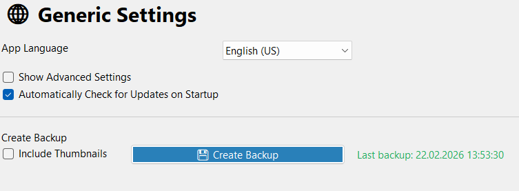 Settings | MIDILLI Documentation